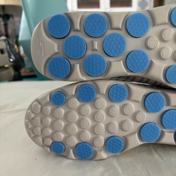 Skechers Shoes On the Go 2.0 Casual Flats Oxfords Blue White Stripe Size 9 - Picture 12 of 13